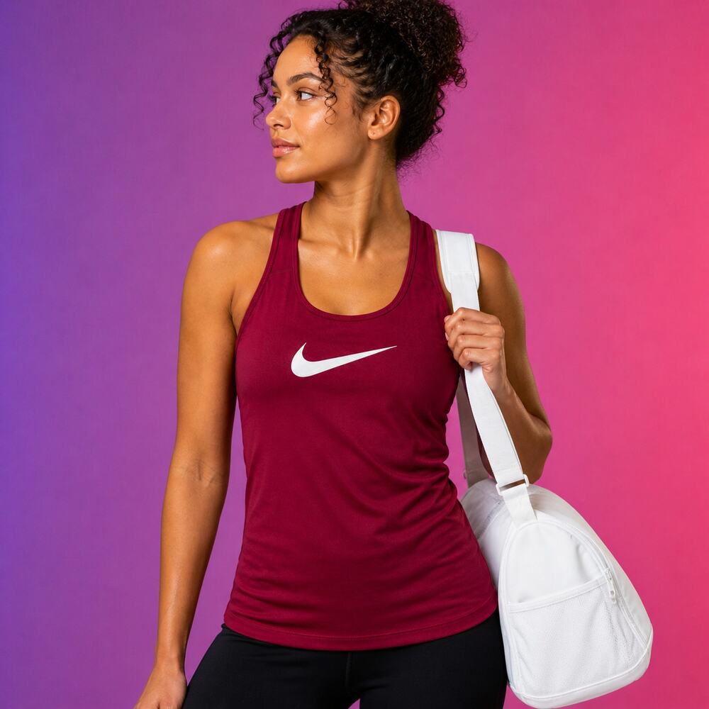 Nike Dri-FIT Racerback Tank Womens XS Athletic Mesh Back Running Workout Top